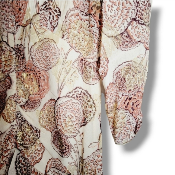 Ba&sh Metallic Effort Hydra Dress in Pink Rose Size Small - Picture 8 of 11